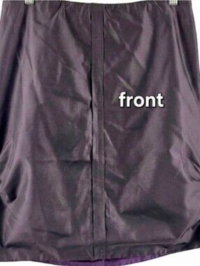 Satin Skirt, Eggplant Color